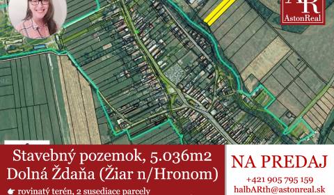 Sale Land – for living, Dolná Ždaňa, Žiar nad Hronom, Slovakia