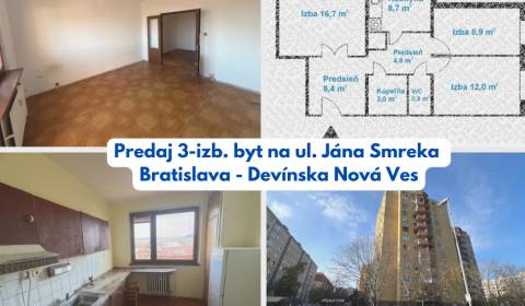 Sale Two bedroom apartment, Two bedroom apartment, Jána Smreka, Bratis