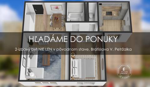 Sale One bedroom apartment, One bedroom apartment, Romanova, Bratislav