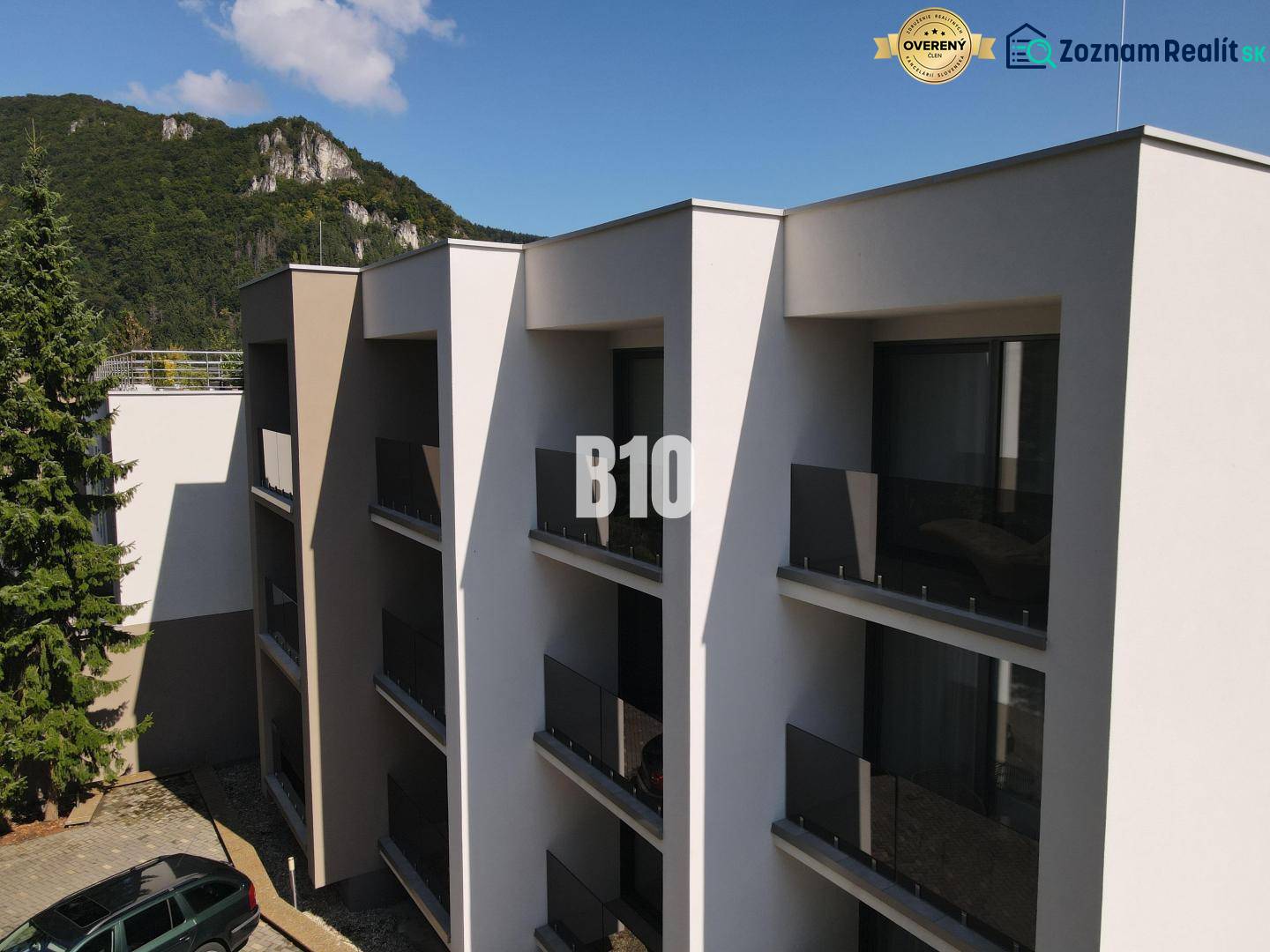 Apartment complex on M. R. Štefánik Street in Rajecké Teplice, surrounded by nature.