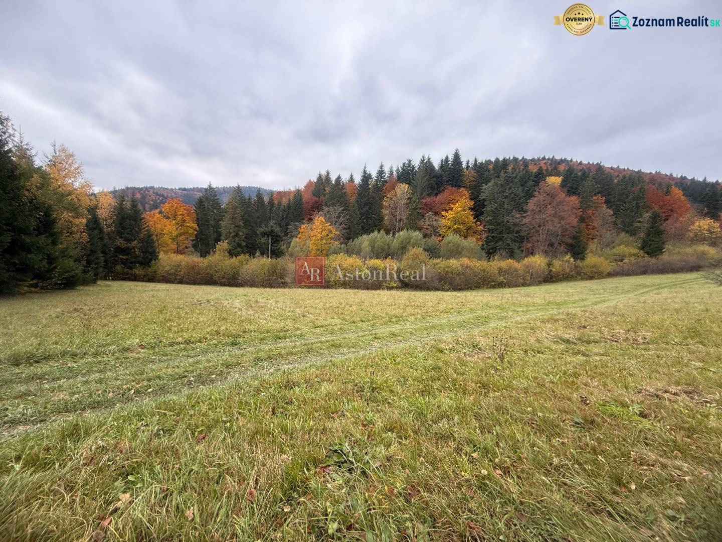 Autumn landscape on recreational grounds in Čertov, Lazy pod Makytou with the vibrant colors of the forest.