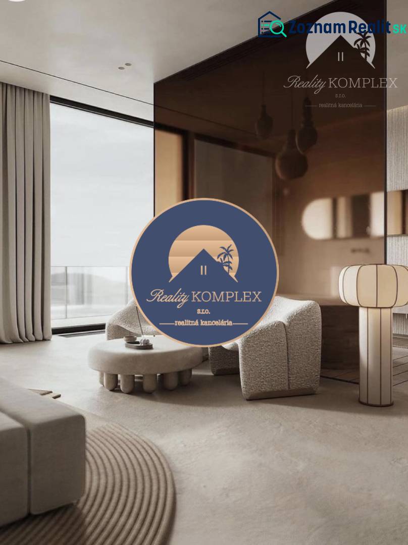 The interior offers comfort, with two armchairs and a view, reminiscent of a 2-room apartment.