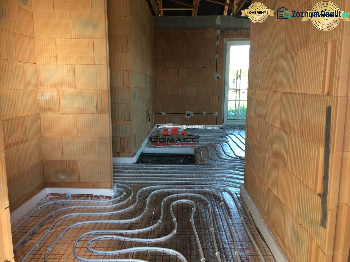 Installation of underfloor heating in a family house on Nové Mesto nad Váhom street.