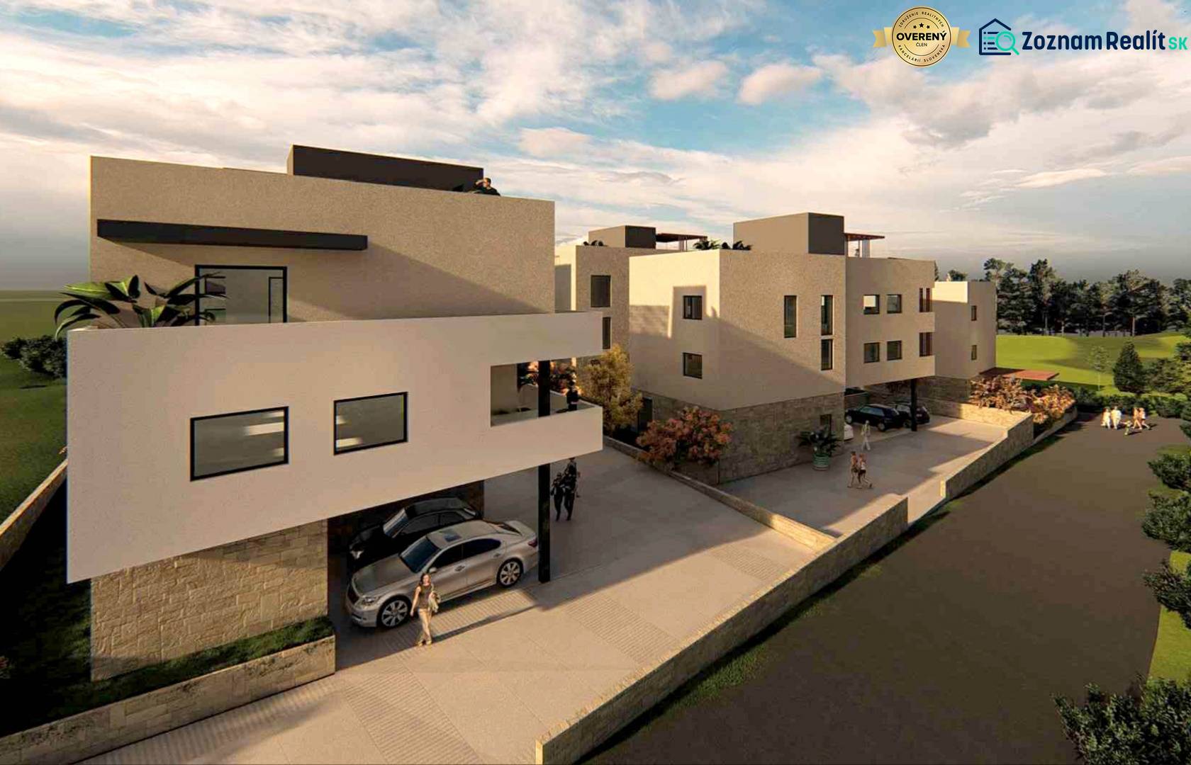 Modern apartments in PETRČANE, 1-bedroom apartment with parking in a peaceful location.