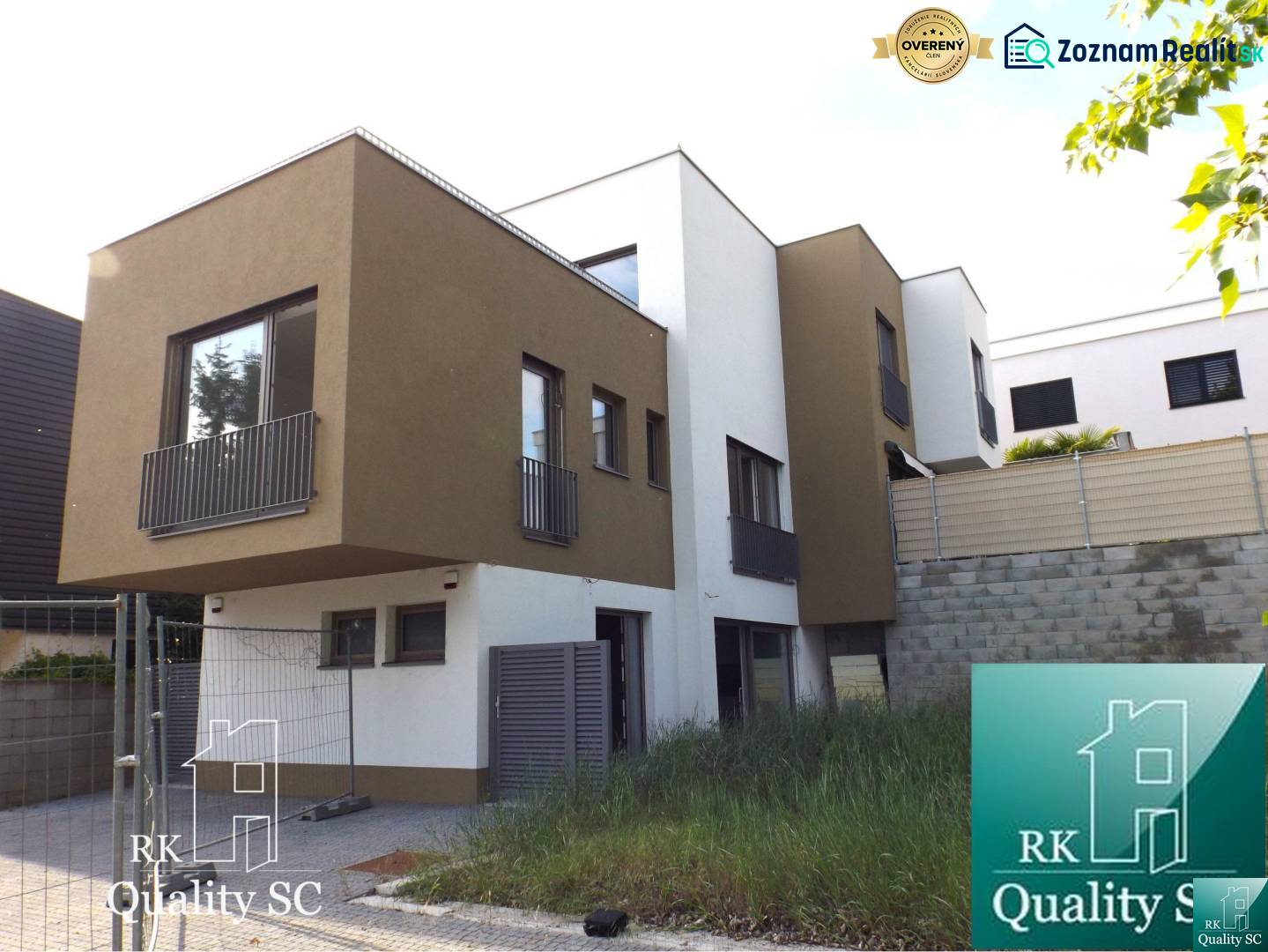 3-bedroom apartment at Sunny Lakes South in Senec with a modern exterior and a garden.