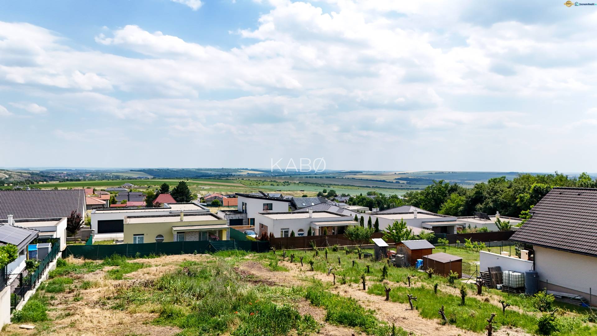 View of the surrounding landscape from residential plots in Štitáre on Pod Agátmi Street.