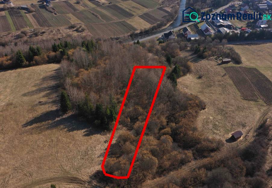 Agricultural and forest lands in Námestovo surrounded by trees and rural landscape.