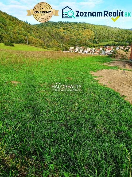 A view of residential plots in Margecany surrounded by wooded countryside.