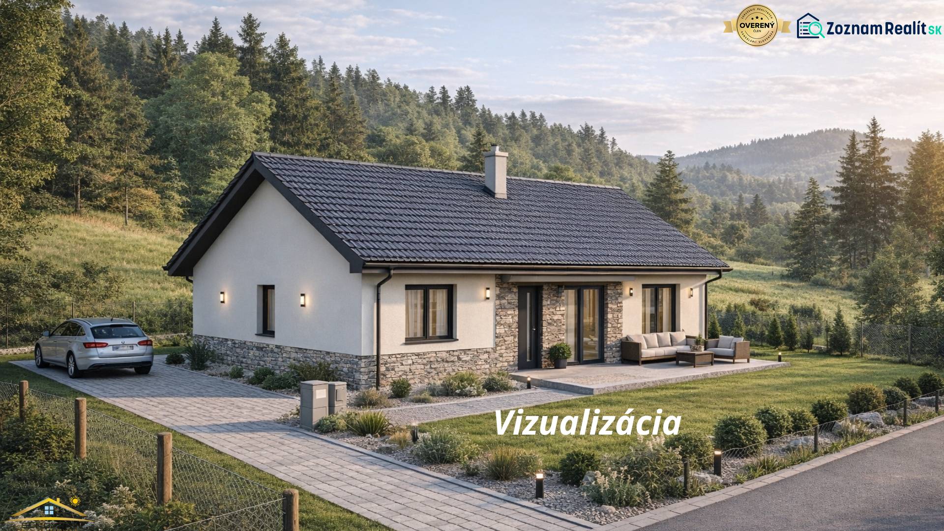 A family house surrounded by greenery and mountains, ideal for living in Makov.