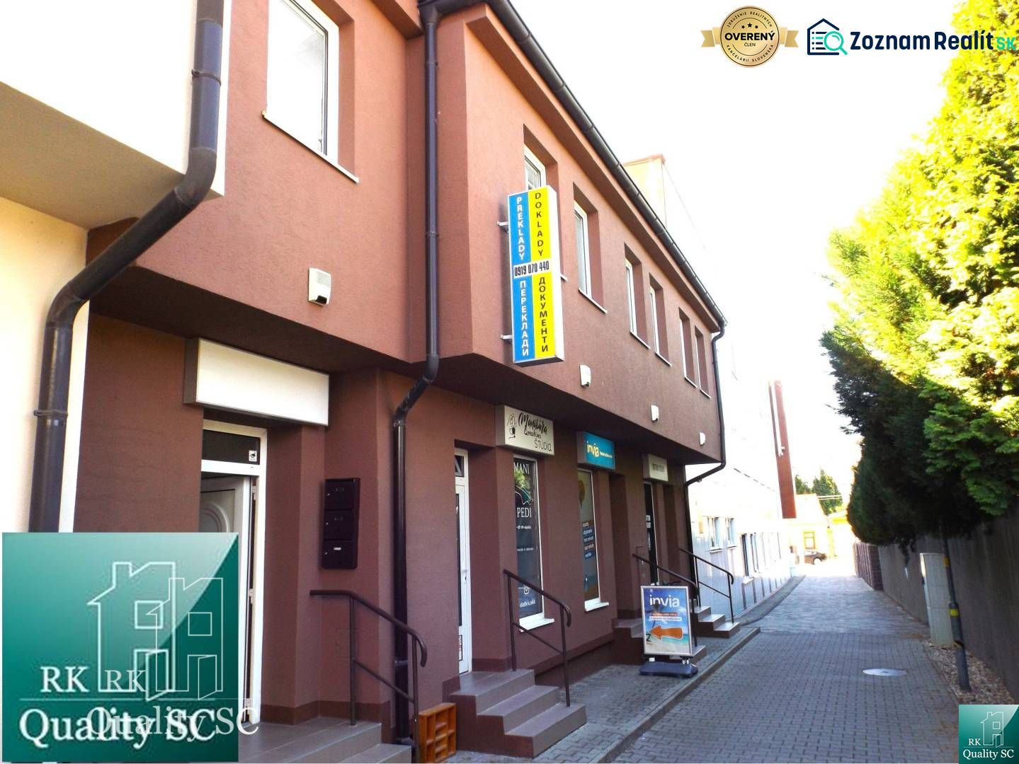 Family house on Mäsiarska Street in Senec with commercial premises on the ground floor.