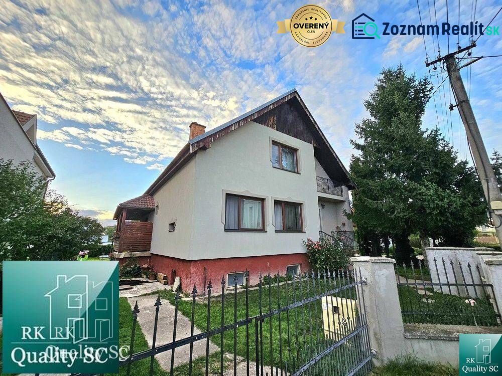 Family house in Tureň, Tureň, with a fence and garden, in a quiet street.