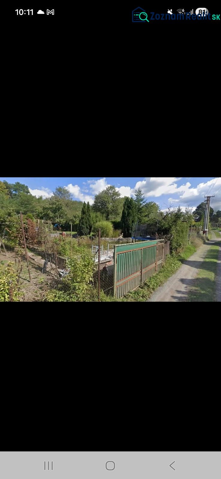 Gardens and greenery around Mástske Grefty, Stupava, in the area of recreational plots.