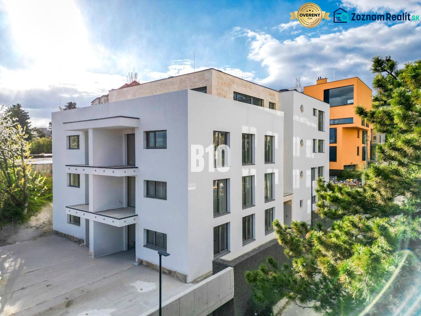 3-room apartment on Matúškova Street in Bratislava III with a modern facade.