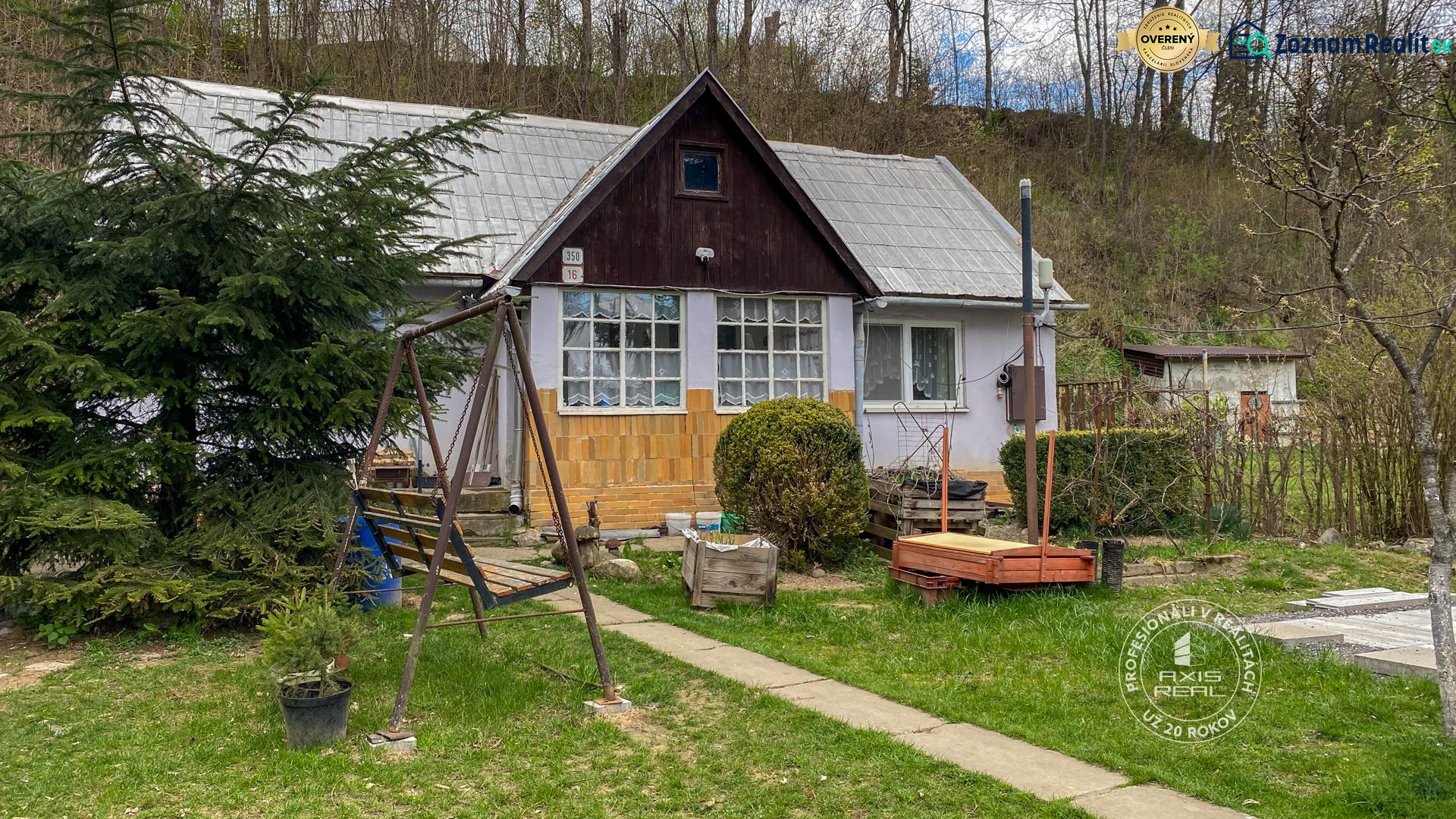 A family house on Levočská Street in Stará Ľubovňa with a garden and a swing.
