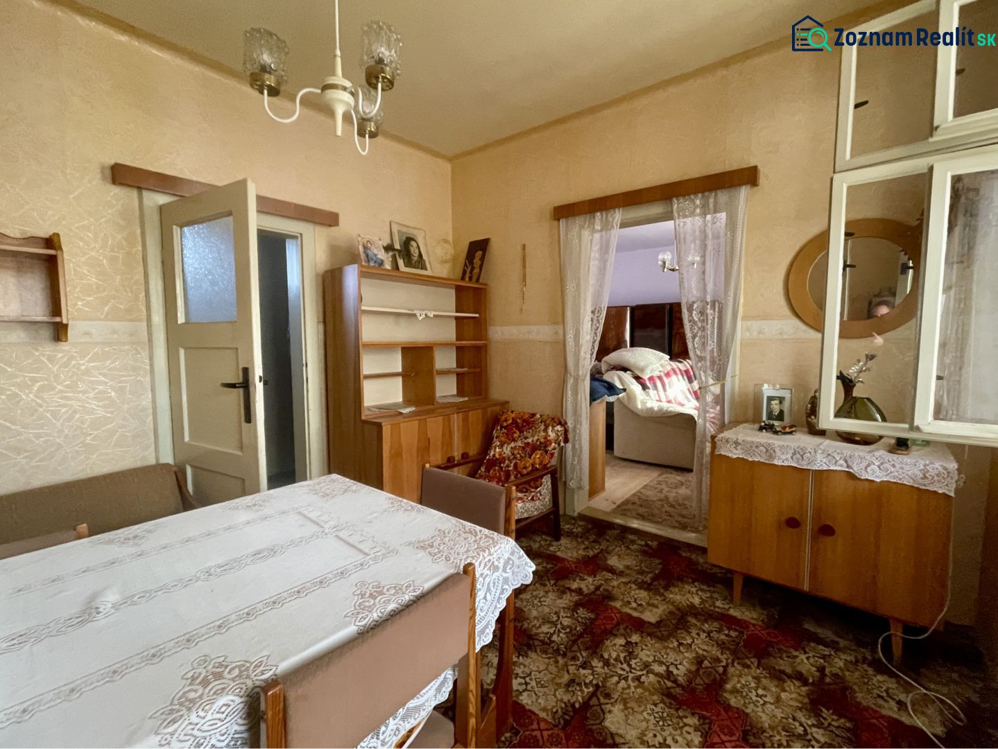 Interior with older furniture and wallpapers, Property - living.