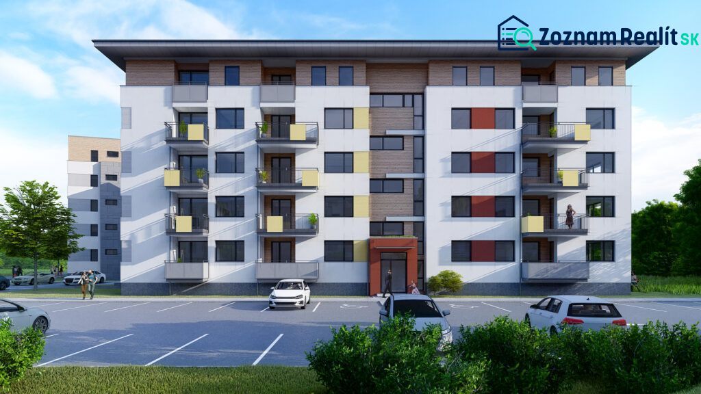 An apartment building in the city of Dunajská Streda offers 2-room apartments with private parking.