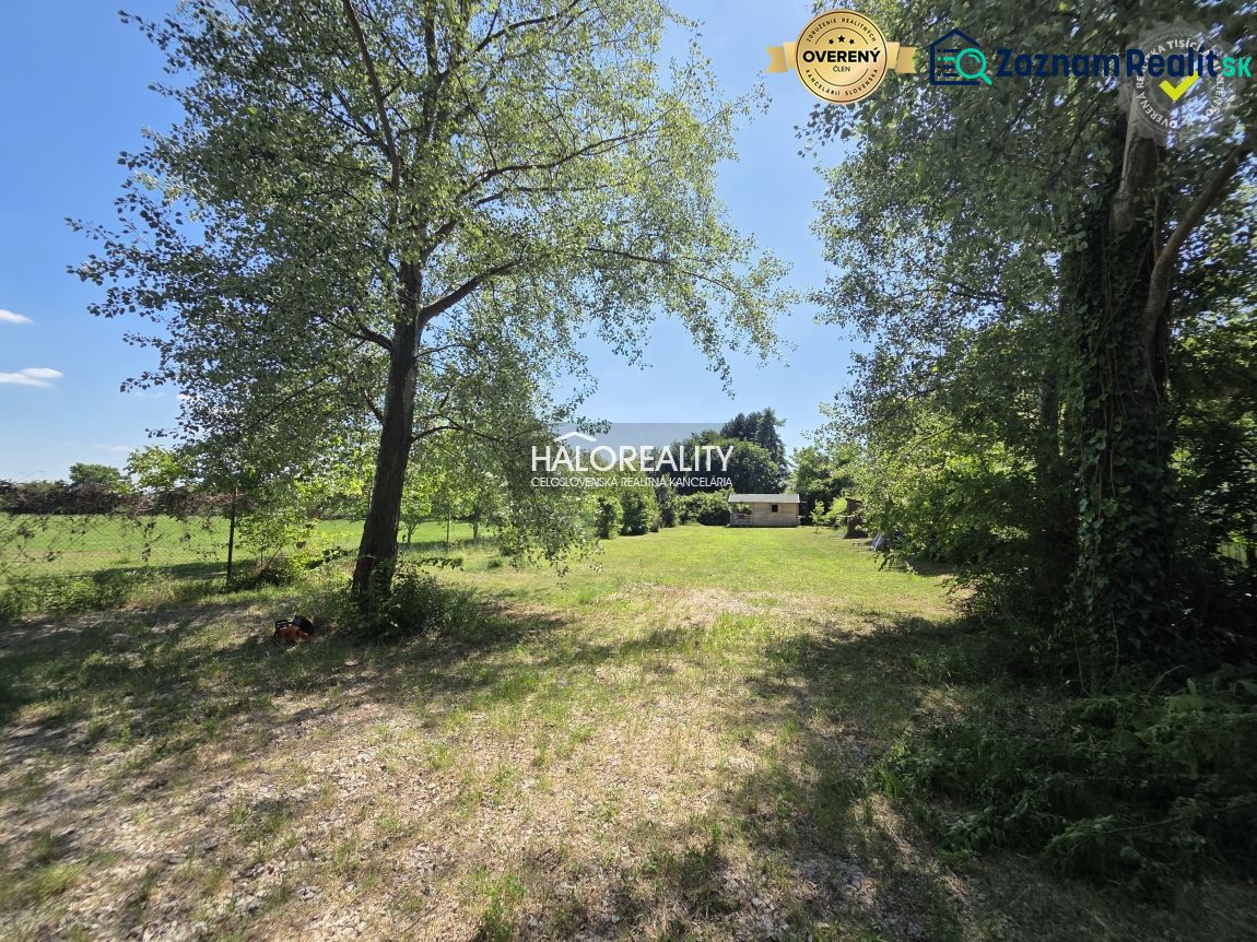 Greenery and meadow space on the land - living in Potônske Lúky surrounded by trees.