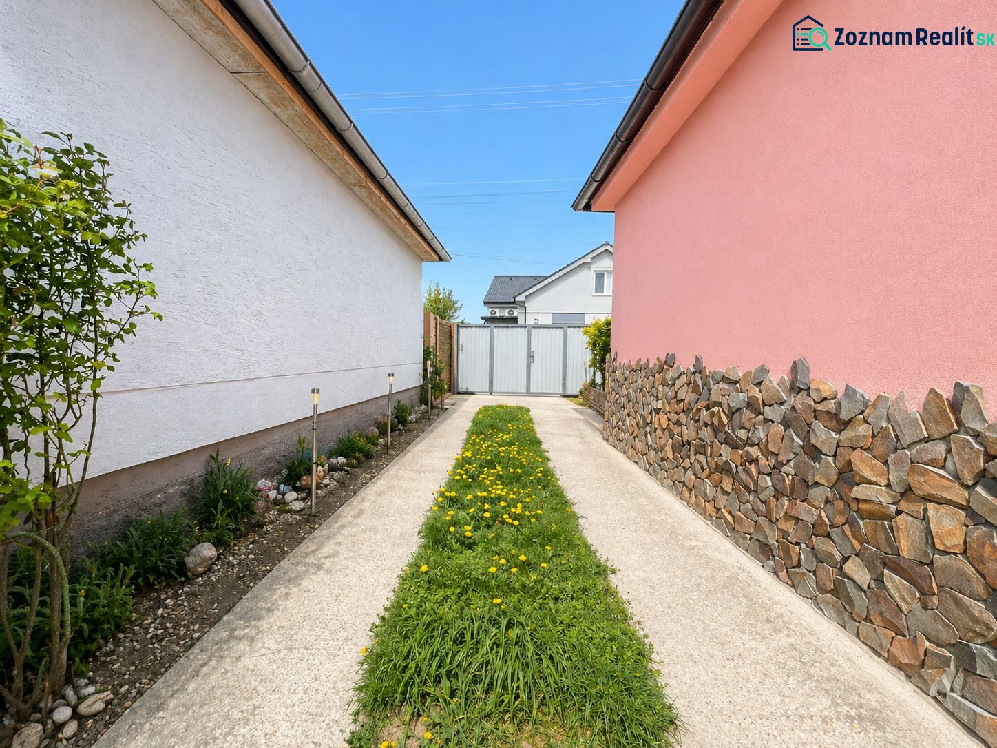 Access road to the family house on Nova Cesta in Jelka, Galanta District, Trnava Region.