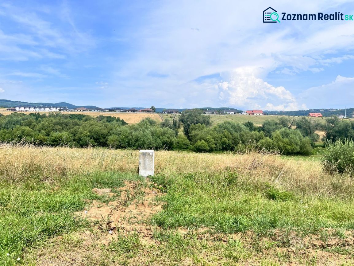 A landscape with a meadow on residential land in Krupina, Krupina District, Banská Bystrica Region.