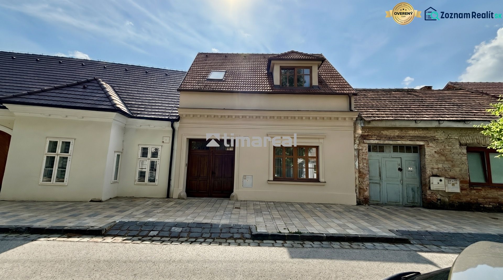 A family house on Pekárska Street in Trnava with a classic facade and a sloped roof.
