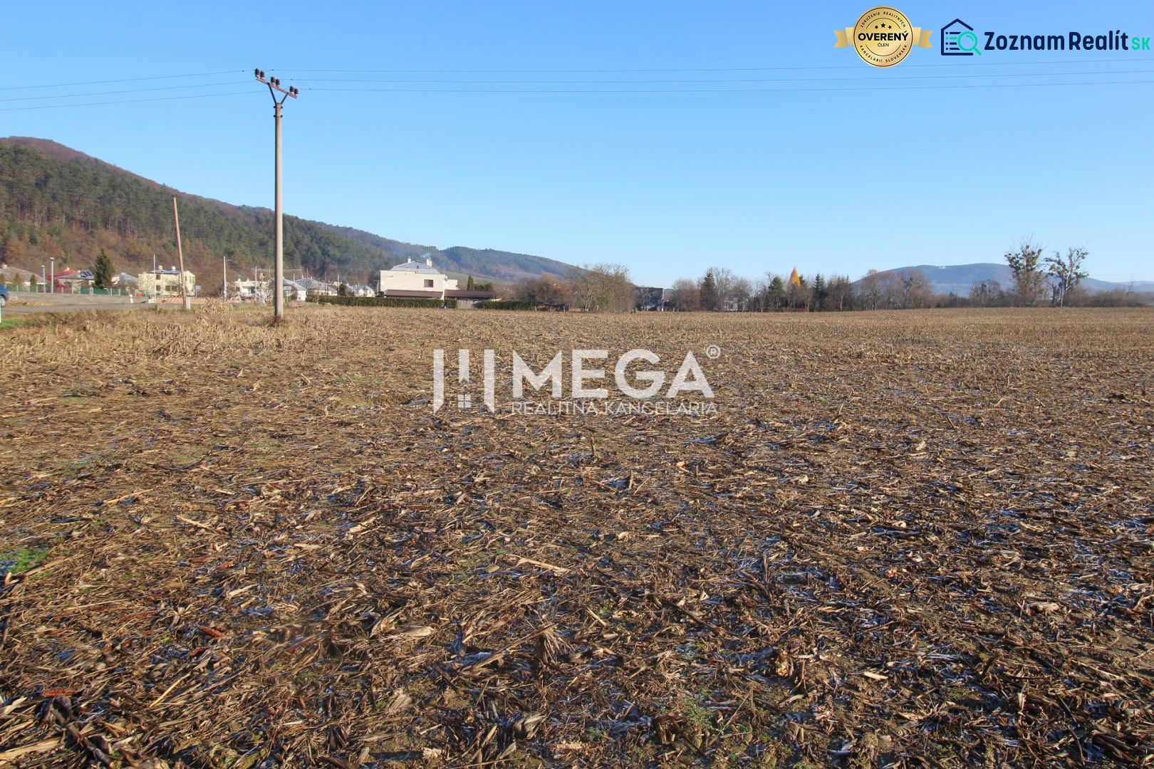 Land - housing in Ptičie with a view of the surrounding landscape.