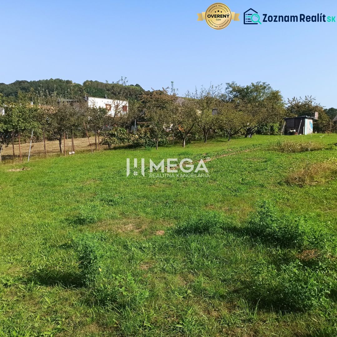 Plots - residential in Humenné on Humenné street, grassy area, fruit trees, garden house.