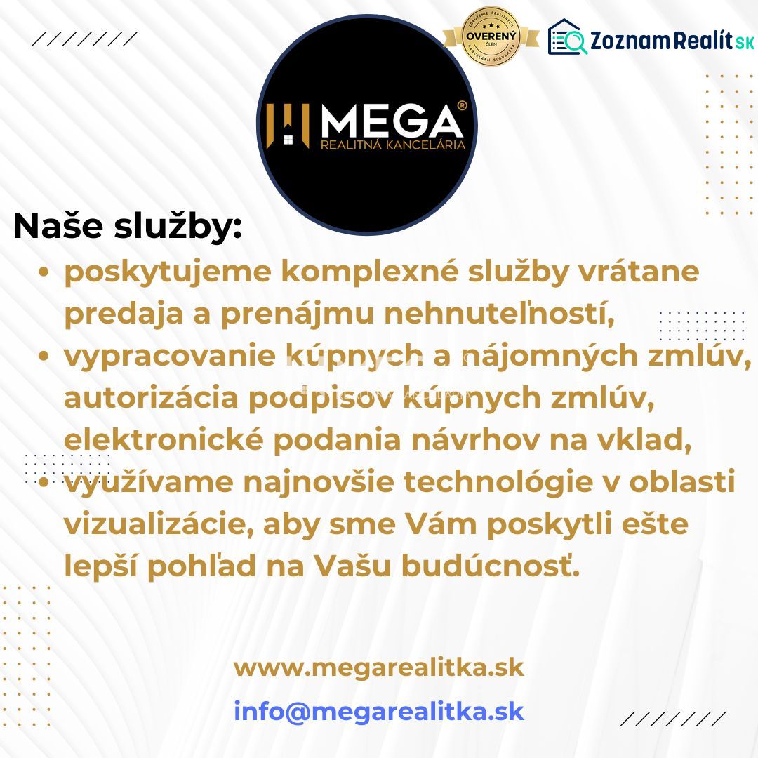 Advertisement for Mega real estate agency services including sales, rentals, and visualization.