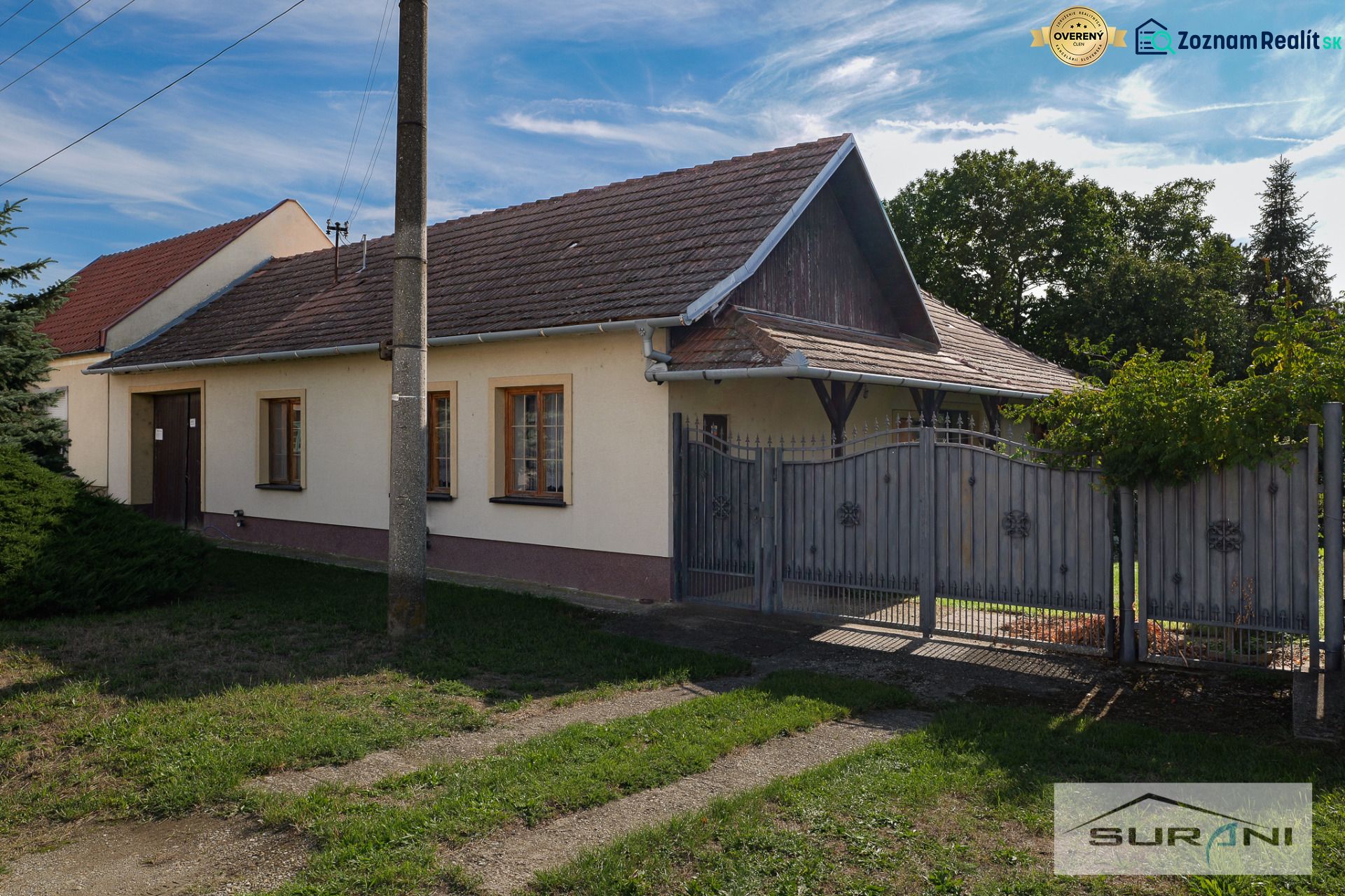 A family house on Hlavná Street in Štefanová, with a spacious yard and garden.