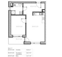 2-izbový byt v novostavbe Hájik vo Zvolene na predaj H7 - pôdorys