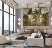 Bright interior of apartment construction with a view of Chon Buri 20150 and decorative walls.