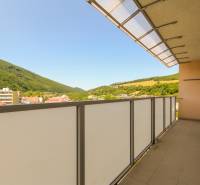 A balcony with a view of the surrounding landscape, Cementárska Street, Horné Srnie, clean air.