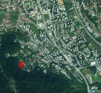 Aerial view of the city of Bratislava - Dúbravka, Tavarikova osada area and surrounding forests.