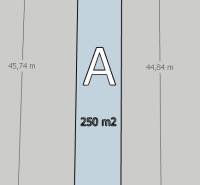 Plot A with an area of 250 m² in the recreational plots Rovinky.