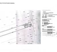 Land plan for housing in Gregorovce with delineation of utility networks and structures.