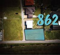 Aerial view of plots in Nižná Kamenica, ideal for living, with an area of 862 m².