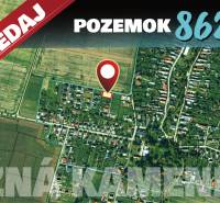 Aerial map of land for sale in Nižná Kamenica, suitable for living: 862 m².