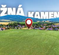Aerial view of plots - housing near the village of Nižná Kamenica with surrounding greenery.