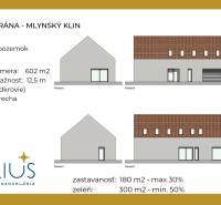 Plan of a building plot in Senec at Južná Brána, designated for residential purposes.