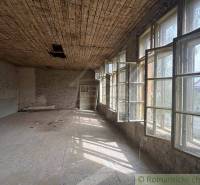 Spacious room with a wooden ceiling and large windows in a family house.