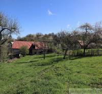 Blooming fruit trees surrounding a family house in the countryside, a green terrace, and a sanctuary.