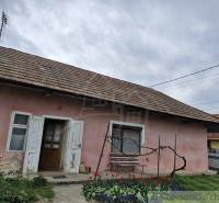 A family house with a wooden roof, shutters, flowers in the garden, and an antenna.