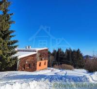 A family house surrounded by a snowy landscape and coniferous trees offers a winter idyll.