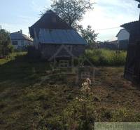 The backyard of a family house with traditional architecture and greenery in a village setting.