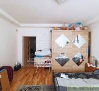 Bedroom with wooden flooring, wardrobe, and drying rack, suitable for a family house.