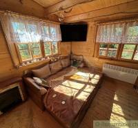 Cozy interior with wooden decor and a television in a family house.