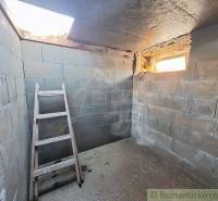 An empty room with stairs and an opening in the roof offers potential for creative gardens.