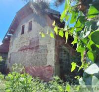 An old family house surrounded by greenery, visible natural elements, and a rough facade.