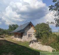 A family house surrounded by greenery, under a cloudy sky, in the countryside.