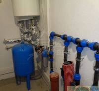 Water supply system in a family house with storage tanks and pipelines.