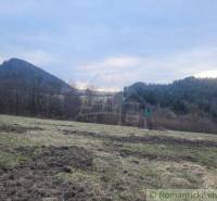 Meadow, forested hills and mountains in the background, a solitary hunting stand situated in nature.